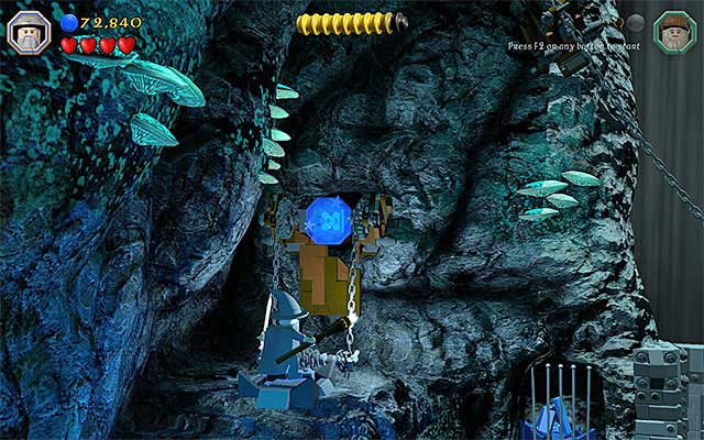 Go ahead, destroy the successive interactive objects - Stage 13 (Looking for Proof): Angmars Tomb | Walkthrough - Walkthrough - LEGO The Hobbit Game Guide & Walkthrough