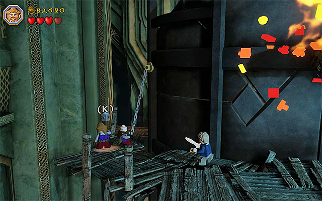 The last one of the allies requires help - Stage 16 (Inside Information): Defeat Smaug | Walkthrough - Walkthrough - LEGO The Hobbit Game Guide & Walkthrough