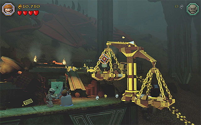 Fire the slingshot at the target - Stage 16 (Inside Information) | Main Stages - Collectibles - Main Stages - Collectibles - LEGO The Hobbit Game Guide & Walkthrough