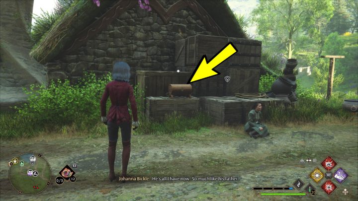 The next chest is also in the Lower Hogsfield village - Hogwarts Legacy: South Hogwarts Region - Collection Chests - Hogwarts Legacy: Collection Chests - Hogwarts Legacy Guide