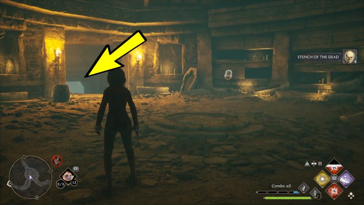 Jump down and go through the tunnel to reach the next chamber - Hogwarts Legacy: Feldcroft Region - Collection Chests - Hogwarts Legacy: Collection Chests - Hogwarts Legacy Guide