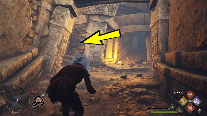 Emerge from the water, go below the collapsed ceiling and turn left - Hogwarts Legacy: Feldcroft Region - Collection Chests - Hogwarts Legacy: Collection Chests - Hogwarts Legacy Guide