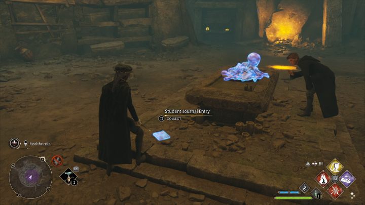 Defeat the spiders and pick up the note lying in the center of the chamber - Hogwarts Legacy: In the Shadow of Time - Hogwarts Legacy: Relationship quests - Sebastian - Hogwarts Legacy Guide