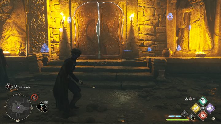 After defeating the spiders, go to the chamber on the right - Hogwarts Legacy: In the Shadow of Time - Hogwarts Legacy: Relationship quests - Sebastian - Hogwarts Legacy Guide