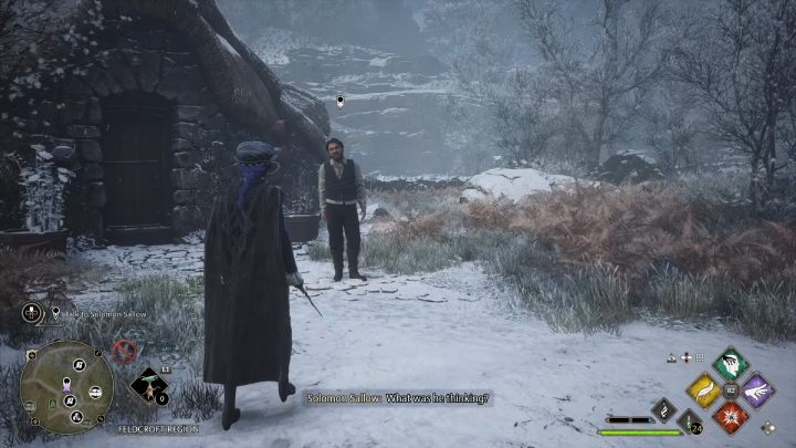 After winning the battle, talk to Sebastian's uncle to complete the quest - Hogwarts Legacy: In the Shadow of Time - Hogwarts Legacy: Relationship quests - Sebastian - Hogwarts Legacy Guide