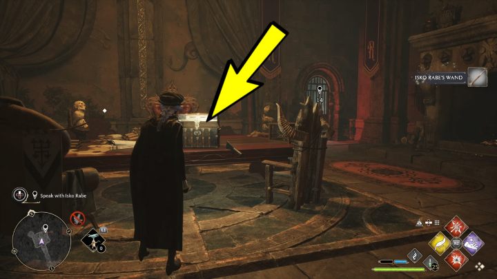 On the table, you will find a chest with a level 1 lock - Hogwarts Legacy: A Basis for Blackmail - Hogwarts Legacy: Relationship quests - Natty - Hogwarts Legacy Guide