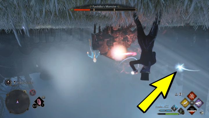 The 3rd phase is the most difficult, as the poltergeist will turn your camera upside down - Hogwarts Legacy: How to defeat Fastidios Monster? - Hogwarts Legacy: Bosses - Hogwarts Legacy Guide