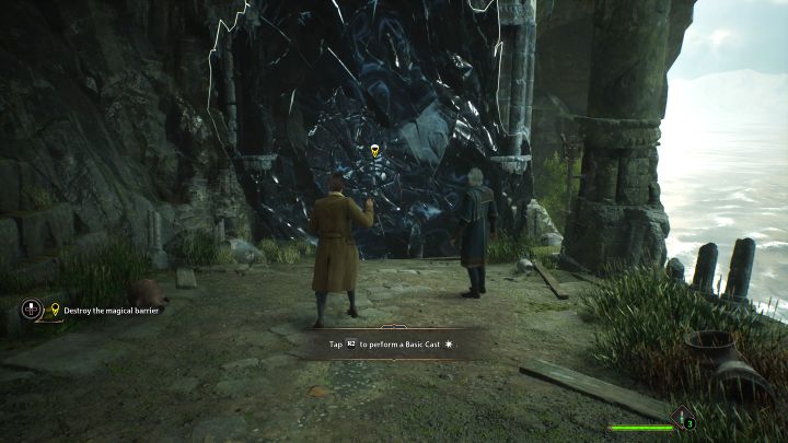 Start by healing yourself with Wiggen Potion (d-pad down) - Hogwarts Legacy: The Path to Hogwarts - Hogwarts Legacy: Main quests - Hogwarts Legacy Guide