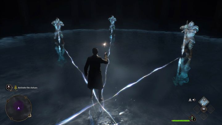 You'll find yourself in a dark area - light the way with Lumos and follow the fireflies - you'll reach another magic circle - Hogwarts Legacy: The Path to Hogwarts - Hogwarts Legacy: Main quests - Hogwarts Legacy Guide