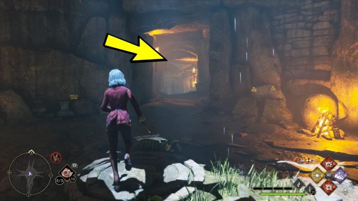 After entering the cave, keep going straight - Hogwarts Legacy: Coastal Cavern - Collection Chests - Hogwarts Legacy: Collection Chests - Hogwarts Legacy Guide