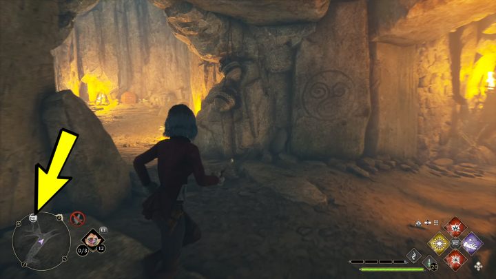 When you see a chest icon on the minimap, turn left - Hogwarts Legacy: Coastal Cavern - Collection Chests - Hogwarts Legacy: Collection Chests - Hogwarts Legacy Guide