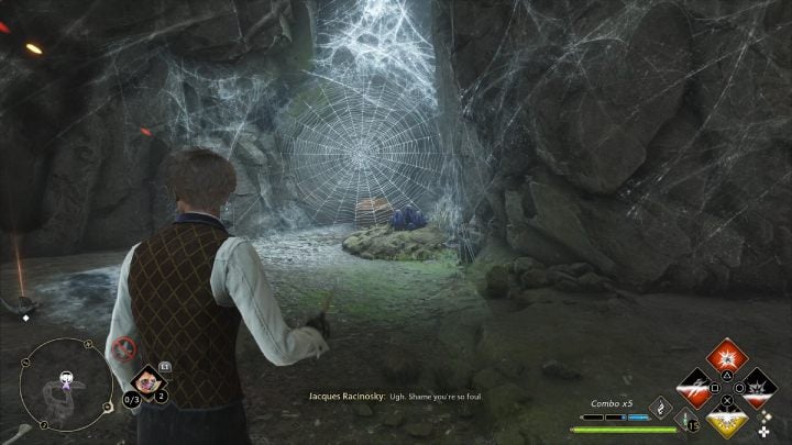 At the end of the tunnel you will find the first Collection Chest - Hogwarts Legacy: Poidsear Coast - Collection Chests - Hogwarts Legacy: Collection Chests - Hogwarts Legacy Guide