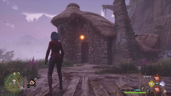 Another chest in Marunweem, this time look for a small house with a large chimney near the shelves with bottles - Hogwarts Legacy: Marunweem Lake - Collection Chests - Hogwarts Legacy: Collection Chests - Hogwarts Legacy Guide