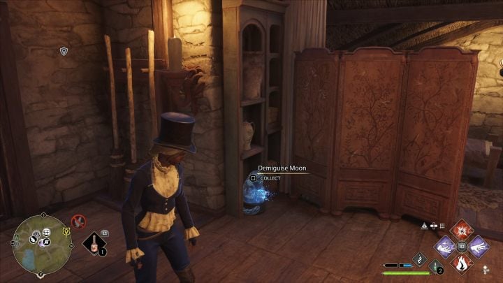 The collectible is on the floor not far from the entrance you've just used - Hogwarts Legacy: Demiguise Statues - The Highlands - Hogwarts Legacy: Highlands - Hogwarts Legacy Guide