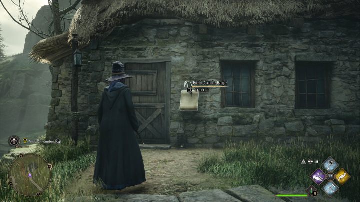 This collectible is in front of an abandoned building on the northern outskirts of the village - Hogwarts Legacy: Field Guide Pages Part 2 - Hogsmeade - Hogwarts Legacy: Hogsmeade Collectibles - Hogwarts Legacy Guide