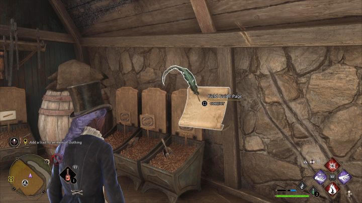 This collectible is in the Brood and Peck shop in the northern part of the village - Hogwarts Legacy: Field Guide Pages Part 2 - Hogsmeade - Hogwarts Legacy: Hogsmeade Collectibles - Hogwarts Legacy Guide