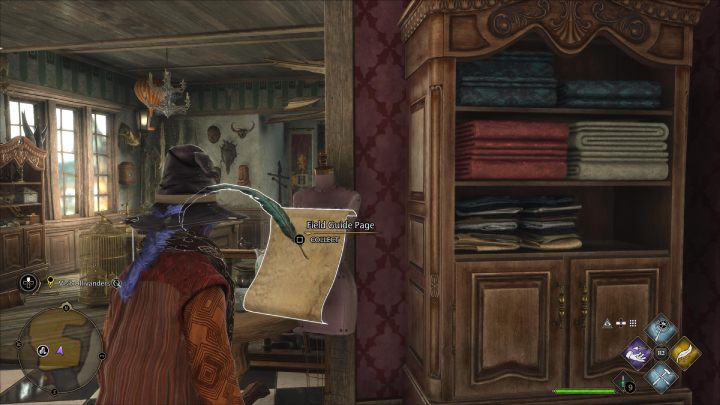 You can find the next Revelio page in the outfit shop - Hogwarts Legacy: Field Guide Pages Part 2 - Hogsmeade - Hogwarts Legacy: Hogsmeade Collectibles - Hogwarts Legacy Guide