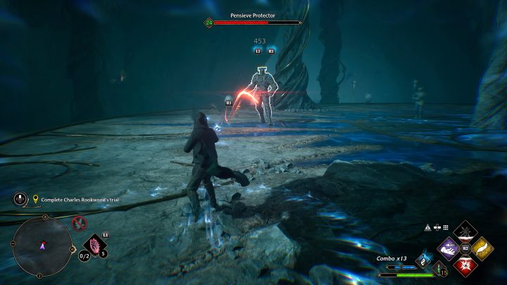 The final battle of this stage is very similar to Percival Rackham's Trial - Hogwarts Legacy: Charles Rookwoods Trial - Hogwarts Legacy: Main quests - Hogwarts Legacy Guide