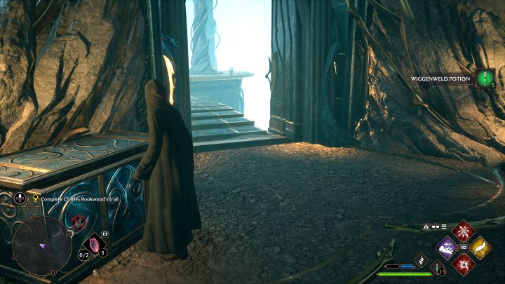 Run up the next moving stairs - Hogwarts Legacy: Charles Rookwoods Trial - Hogwarts Legacy: Main quests - Hogwarts Legacy Guide