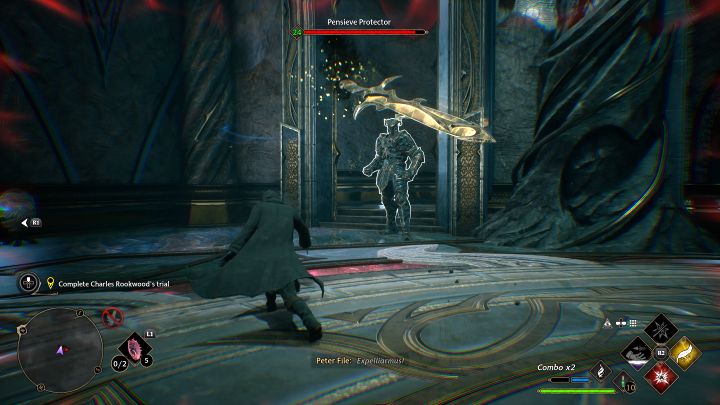 Two larger guards will get activated downstairs - Hogwarts Legacy: Charles Rookwoods Trial - Hogwarts Legacy: Main quests - Hogwarts Legacy Guide