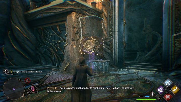 Go through the blue magic gate - Hogwarts Legacy: Charles Rookwoods Trial - Hogwarts Legacy: Main quests - Hogwarts Legacy Guide