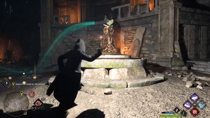 Find and use Lumos to catch the second moth from the room and deliver it to the central mechanism - Hogwarts Legacy: The Helm of Urtkot - Hogwarts Legacy: Main quests - Hogwarts Legacy Guide