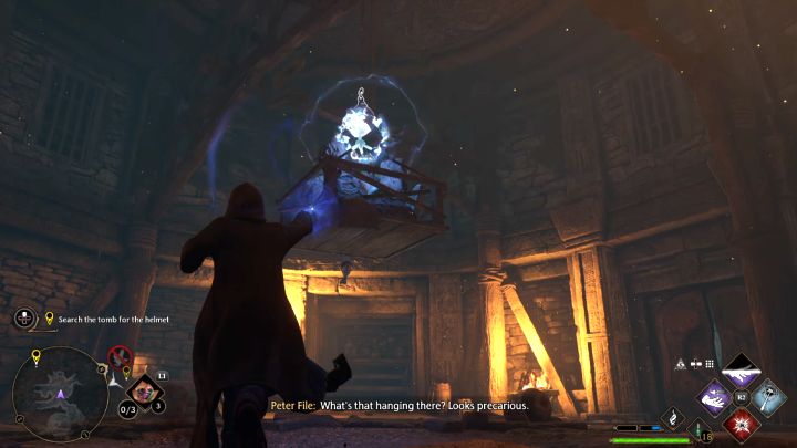 The next room has some hanging cargo - Hogwarts Legacy: The Helm of Urtkot - Hogwarts Legacy: Main quests - Hogwarts Legacy Guide