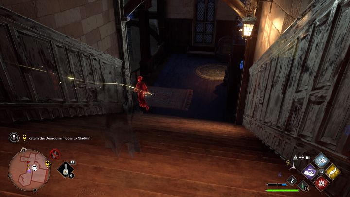 You still need to sneak your way out of here, so don't disable Disillusionment - Hogwarts Legacy: The Caretakers Lunar Lament - Hogwarts Legacy: Main quests - Hogwarts Legacy Guide