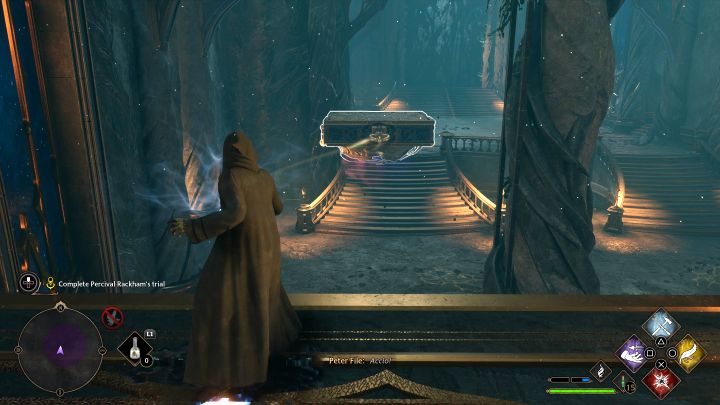 There are more animated statues in the new location and the battle ensuing is same as the previous one - Hogwarts Legacy: Percival Rackhams Trial - Hogwarts Legacy: Main quests - Hogwarts Legacy Guide