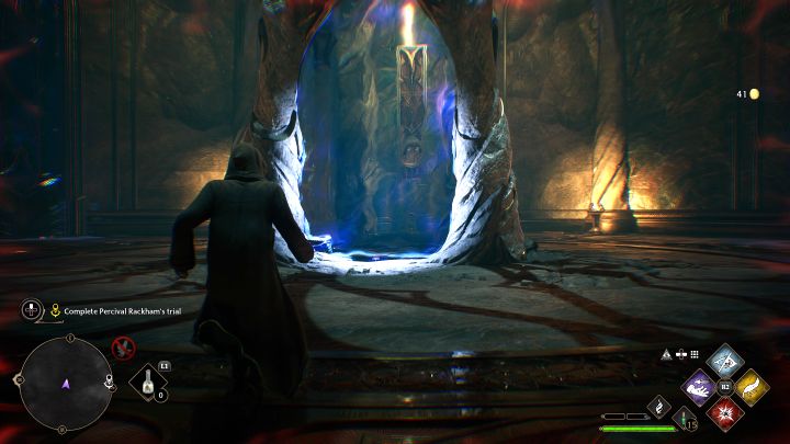 Run up the stairs - Hogwarts Legacy: Percival Rackhams Trial - Hogwarts Legacy: Main quests - Hogwarts Legacy Guide