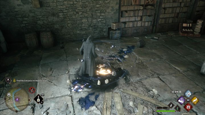 Return to the ground floor of the tower and find the reservoir of Ancient Magic - Hogwarts Legacy: Percival Rackhams Trial - Hogwarts Legacy: Main quests - Hogwarts Legacy Guide