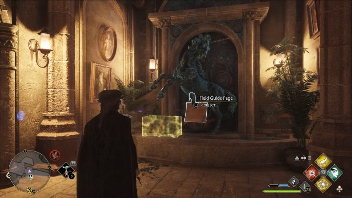 Name: Unicorn Fountain - Hogwarts Legacy: The South Wing - Hogwarts Legacy: Field guide pages - Hogwarts Legacy Guide