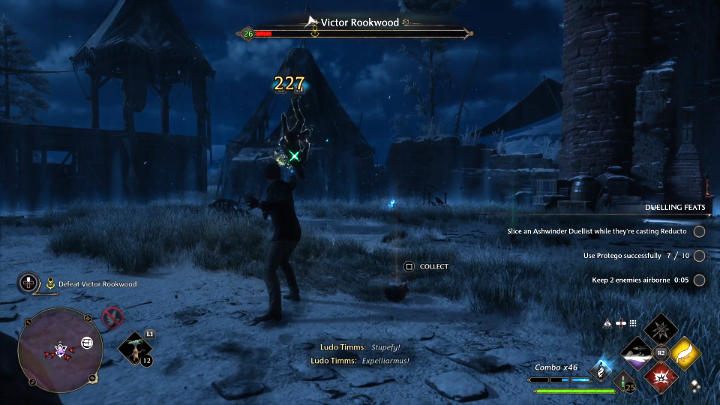 After breaking Victor's shield start attacking him with more Ancient Magic or other offensive spells - Hogwarts Legacy: Wand Mastery - Hogwarts Legacy: Main quests - Hogwarts Legacy Guide