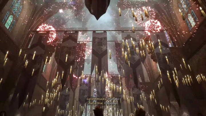 After talking to Professor Weasley, head to the Great Hall and attend the end of the school year ceremony - Hogwarts Legacy: The House Cup - Hogwarts Legacy: Main quests - Hogwarts Legacy Guide