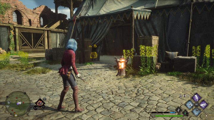 The second chest is inside the large tent - Hogwarts Legacy: Clagmar Coast - Collection Chests - Hogwarts Legacy: Collection Chests - Hogwarts Legacy Guide