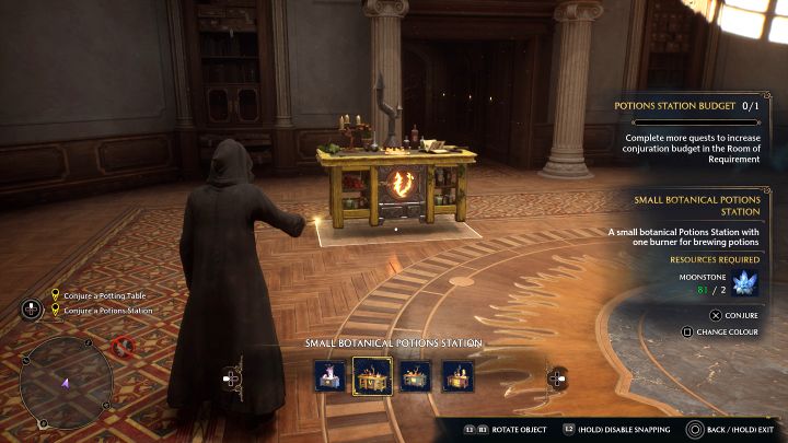 Conjure any of the small stations - Hogwarts Legacy: The Room of Requirement - Hogwarts Legacy: Main quests - Hogwarts Legacy Guide