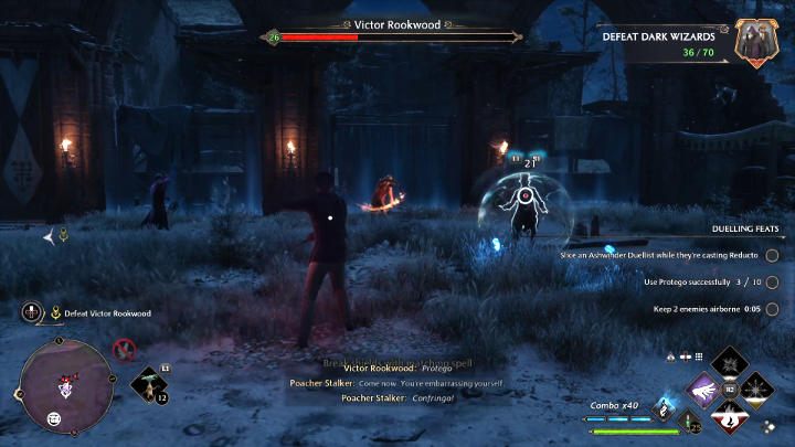 After this sequence you'll face off against his henchmen once again - Hogwarts Legacy: How to defeat Victor Rookwood? - Hogwarts Legacy: Bosses - Hogwarts Legacy Guide
