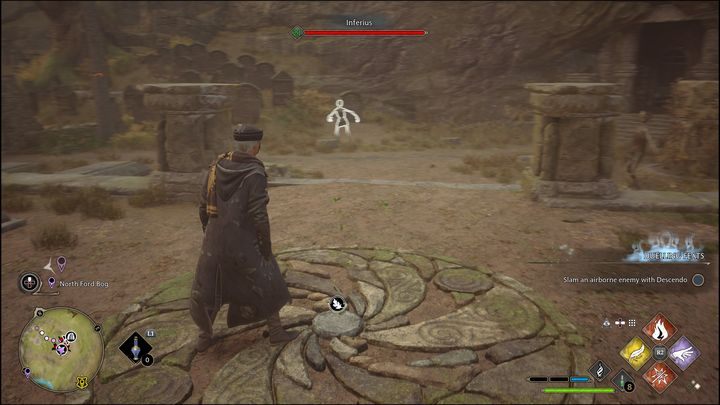 After defeating your opponents and activating Merlin's Trial, use the Revelio spell - Hogwarts Legacy: North Ford Bog - all Merlin Trials - Hogwarts Legacy: Merlins Trials - Hogwarts Legacy Guide