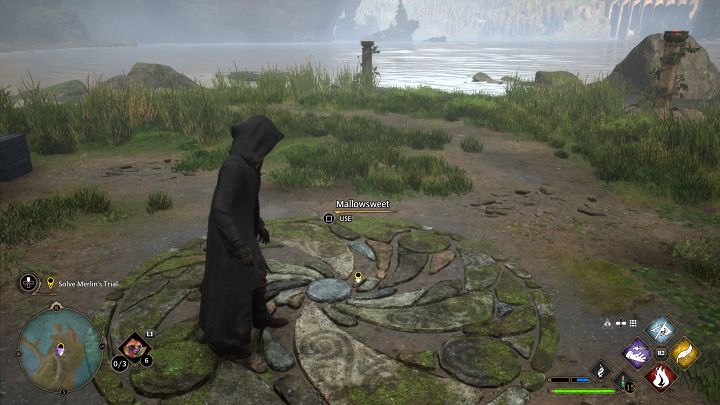 Approach the circle on the ground and spend 1 mallowsweet - Hogwarts Legacy: Trials of Merlin - Hogwarts Legacy: Main quests - Hogwarts Legacy Guide