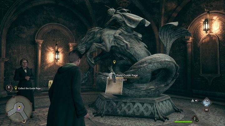 After you stop near the statue, use Revello (d-pad left) to reveal a hidden Guide Page - Hogwarts Legacy: Welcome to Hogwarts - Hogwarts Legacy: Main quests - Hogwarts Legacy Guide