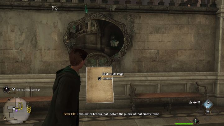 Carry the moth back to the painting and disable Lumos - Hogwarts Legacy: Like a Moth to a Frame - Hogwarts Legacy: Hogwarts side quests - Hogwarts Legacy Guide