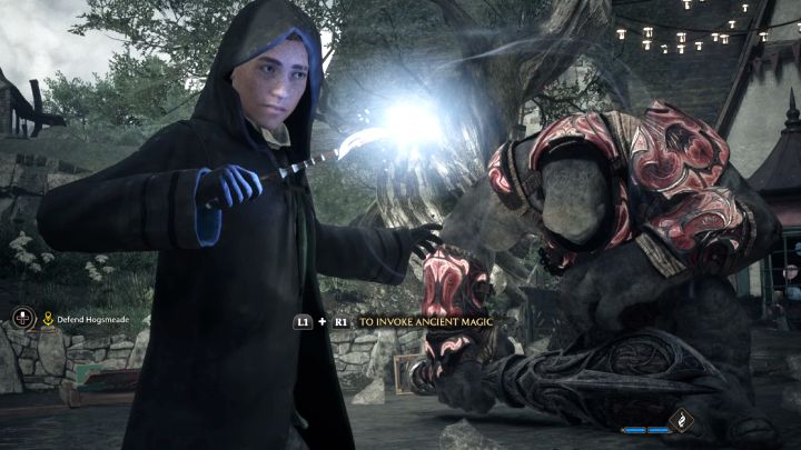 After depleting the troll's entire energy bar, you must finish him off - Hogwarts Legacy: Welcome to Hogsmeade - Hogwarts Legacy: Main quests - Hogwarts Legacy Guide