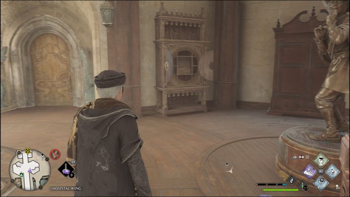 The cabinet to which the Key leads you is on the floor from which you've descended - Hogwarts Legacy: All Daedalian Keys - Hogwarts Legacy: Hogwarts collectibles - Hogwarts Legacy Guide