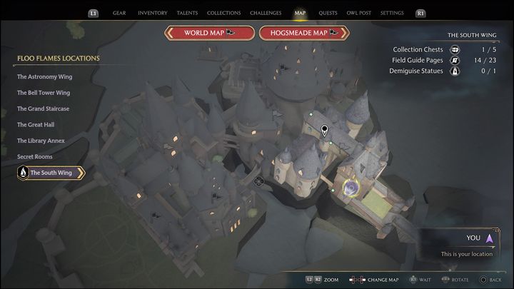 Finally, go back down to the ground floor - Hogwarts Legacy: All Daedalian Keys - Hogwarts Legacy: Hogwarts collectibles - Hogwarts Legacy Guide