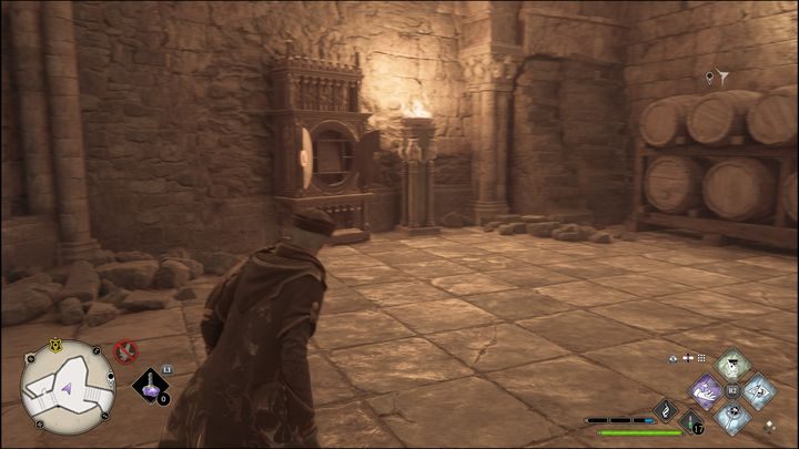 The Key is there, and leads to the cabinet near the barrels - Hogwarts Legacy: All Daedalian Keys - Hogwarts Legacy: Hogwarts collectibles - Hogwarts Legacy Guide