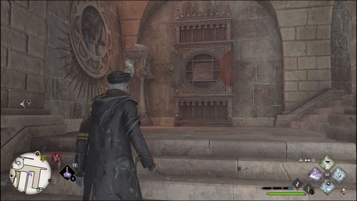 Don't leave The Great Hall just yet - you'll notice stairs on your left - Hogwarts Legacy: All Daedalian Keys - Hogwarts Legacy: Hogwarts collectibles - Hogwarts Legacy Guide