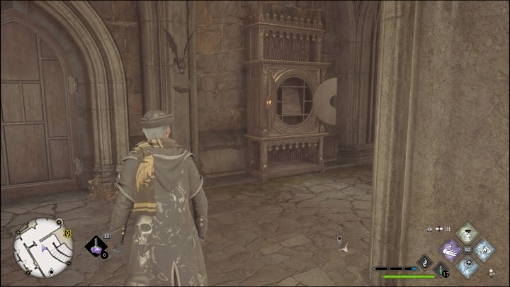 All you have to do now is to follow the Key which will take you to the cabinet, which is near the door and the staircase - Hogwarts Legacy: All Daedalian Keys - Hogwarts Legacy: Hogwarts collectibles - Hogwarts Legacy Guide