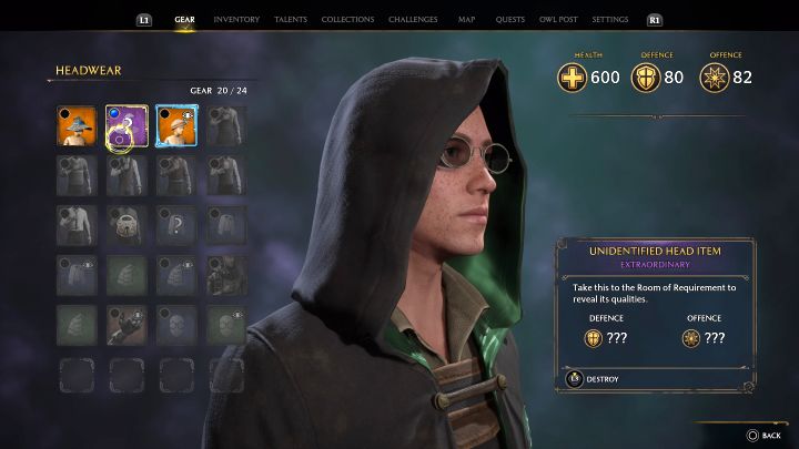 Unidentified items cannot be equipped, but they go to the inventory - Hogwarts Legacy: How to identify items? - Hogwarts Legacy: Main character - Hogwarts Legacy Guide