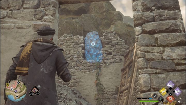 The test consists in destroying all visible stone structures - Hogwarts Legacy: Cragcroftshire - all Merlin Trials - Hogwarts Legacy: Merlins Trials - Hogwarts Legacy Guide