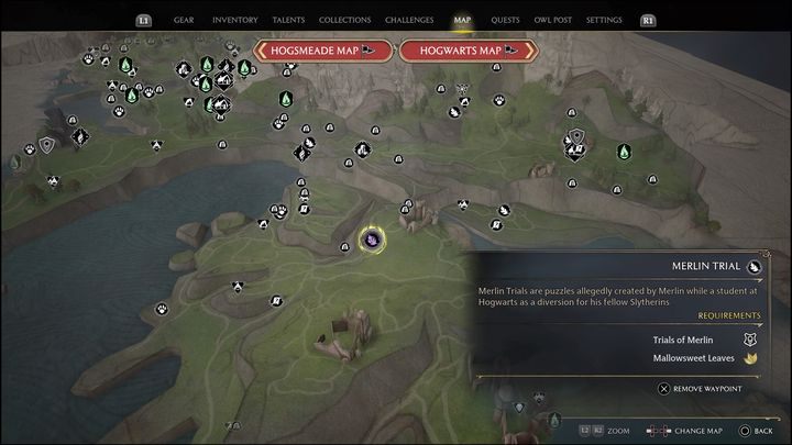 Interactive map link: Merlin Trial - Clagmar Coast #1 - Hogwarts Legacy: Clagmar Coast - all Merlin Trials - Hogwarts Legacy: Merlins Trials - Hogwarts Legacy Guide